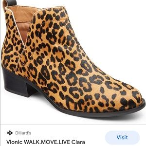 Brand New Vionic-Clara Leopard Booties 
Size 8.5